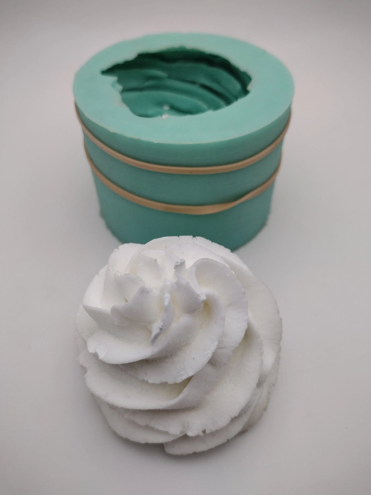 Ice Cream Swirl(2.5inD)-Silicone Mold-Faux Fake Bake-Clay, Resin, Soap, Candle, Plaster, Fondant or Baking Mold-Two Mold Styles Available