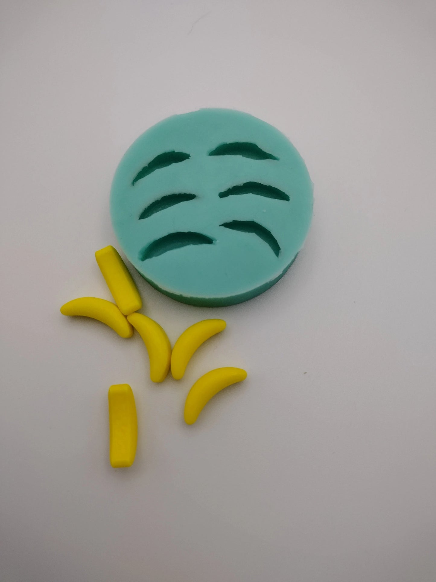 Banana Candies-Silicone Mold-Faux Fake Bake-Clay, Resin, Soap, Candle, Plaster, Fondant or Baking Mold-Two Mold Styles Available