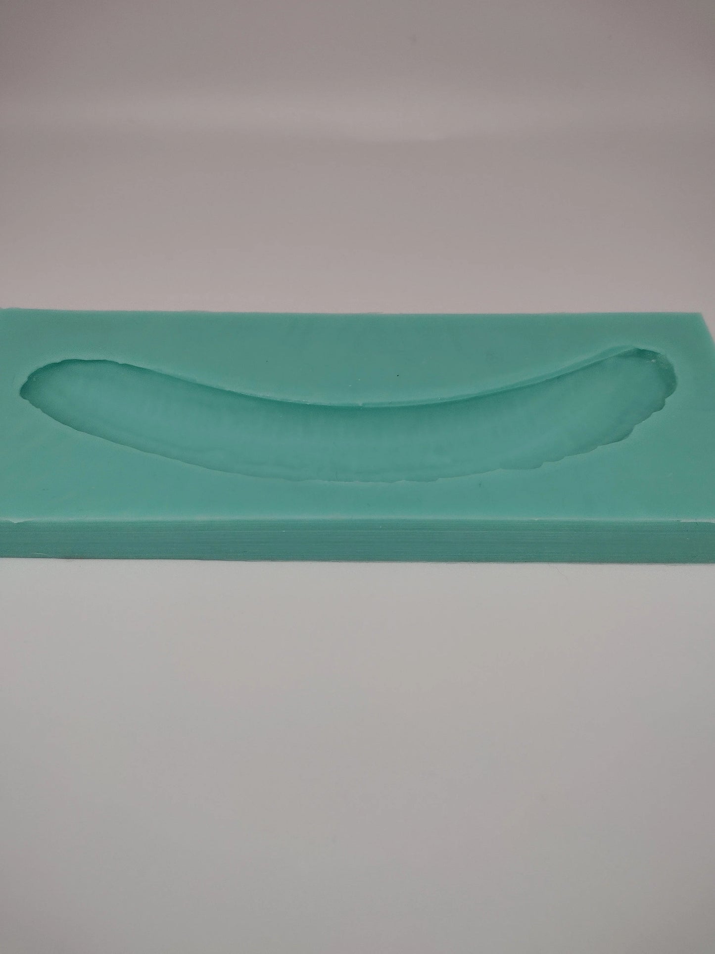 Banana Half-Silicone Mold-Faux Fake Bake-Clay, Resin, Soap, Candle, Plaster, Fondant or Baking Mold-Two Mold Styles Available