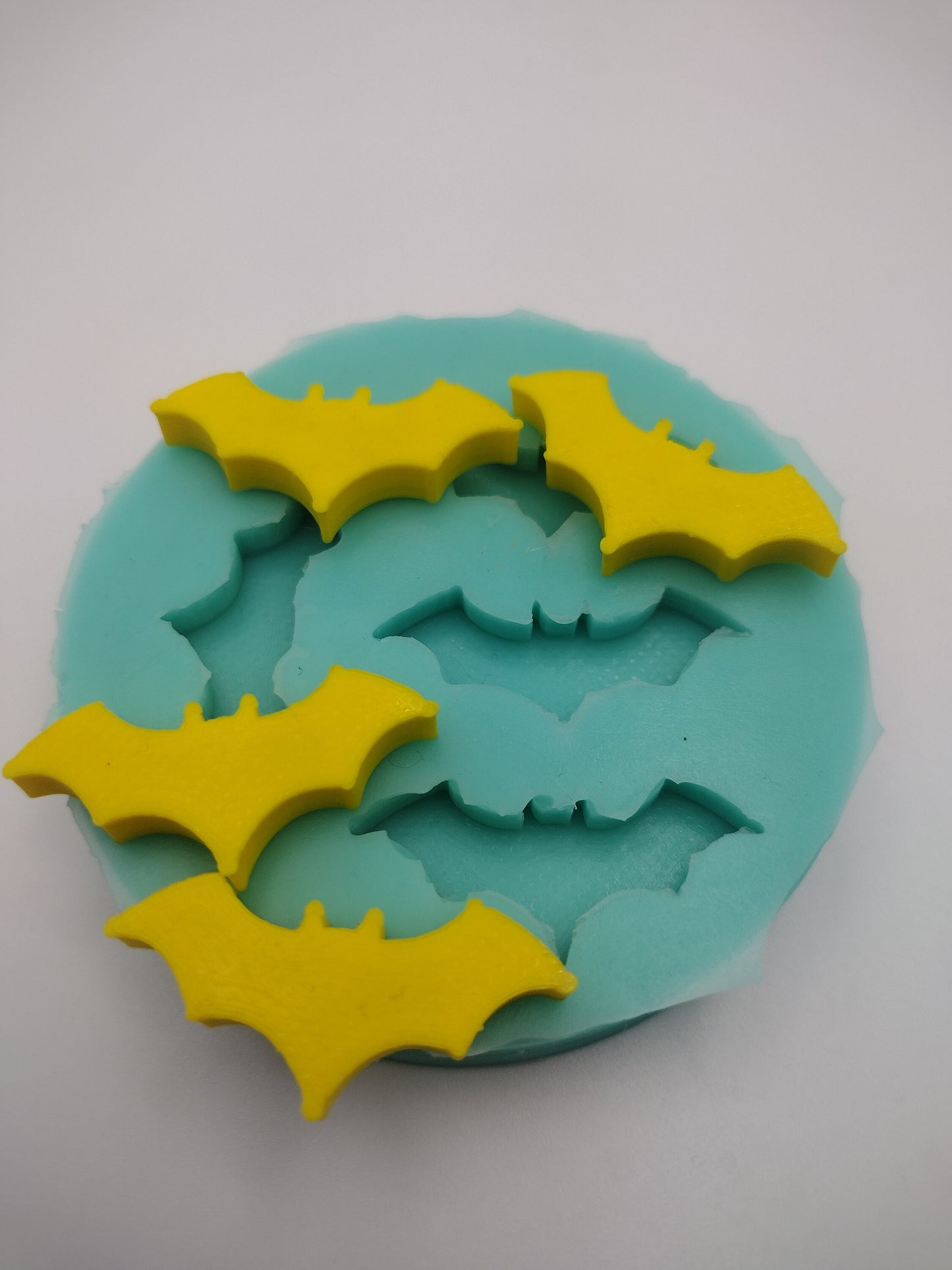 Small Bats-Silicone Mold-Faux Fake Bake-Clay, Resin, Soap, Candle, Plaster, Fondant or Baking Mold-Two Mold Styles Available