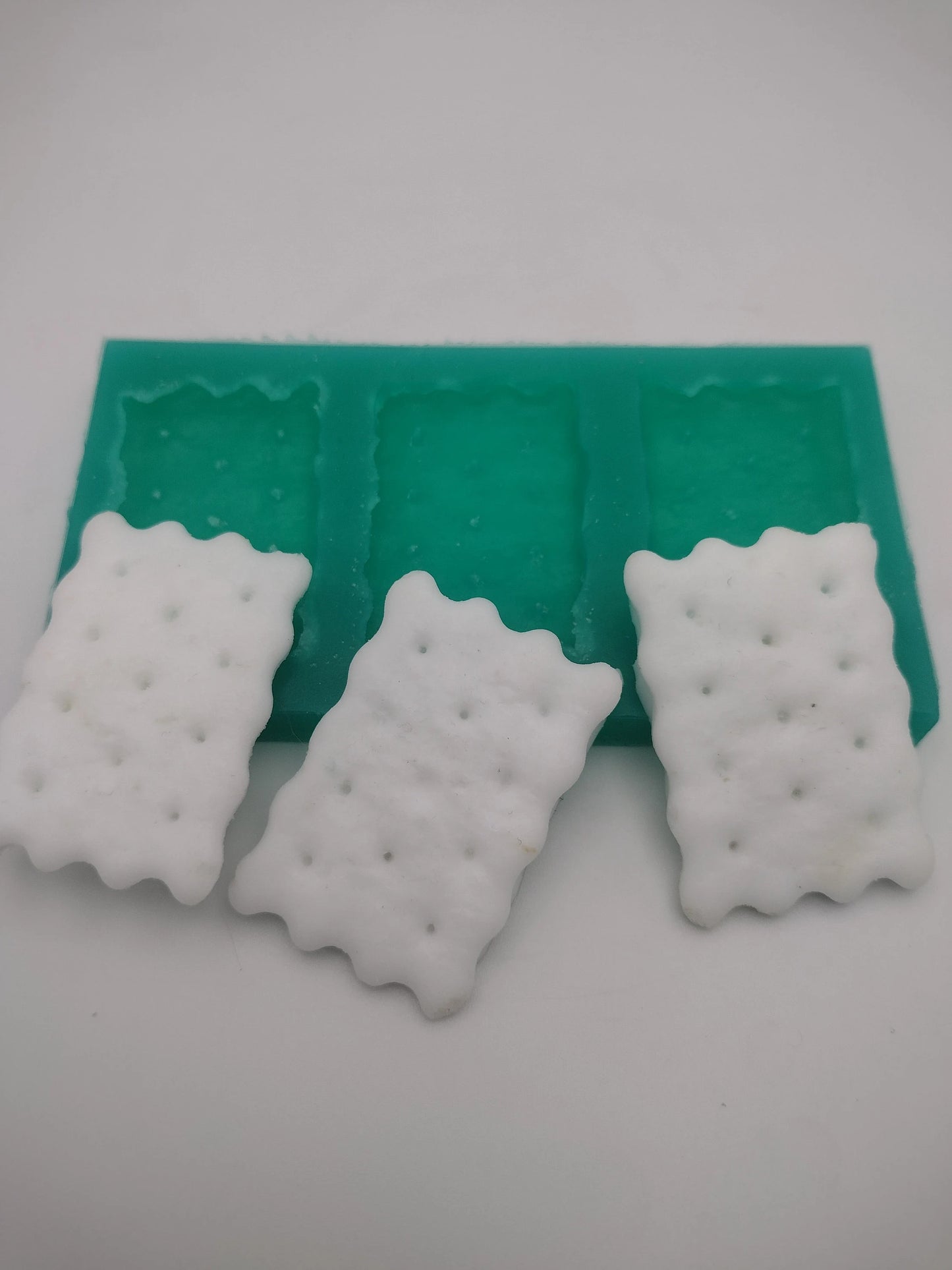 Biscuit Crackers  -Silicone Mold-Faux Fake Bake-Clay, Resin, Soap, Candle, Plaster, Fondant or Baking Mold-Two Mold Styles Available