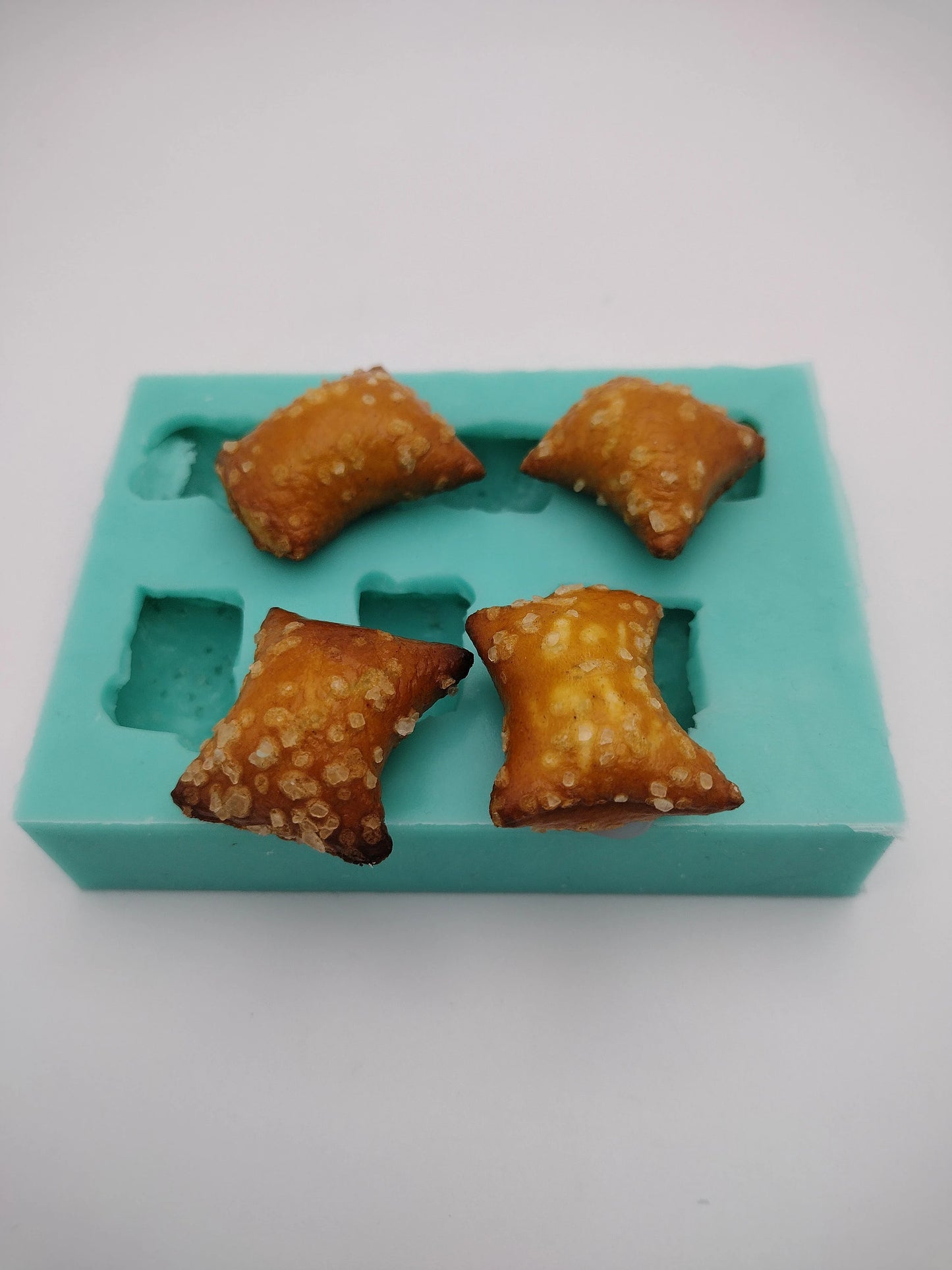 Pretzel Bites-Silicone Mold-Faux Fake Bake-Clay, Resin, Soap, Candle, Plaster, Fondant or Baking Mold-Two Mold Styles Available