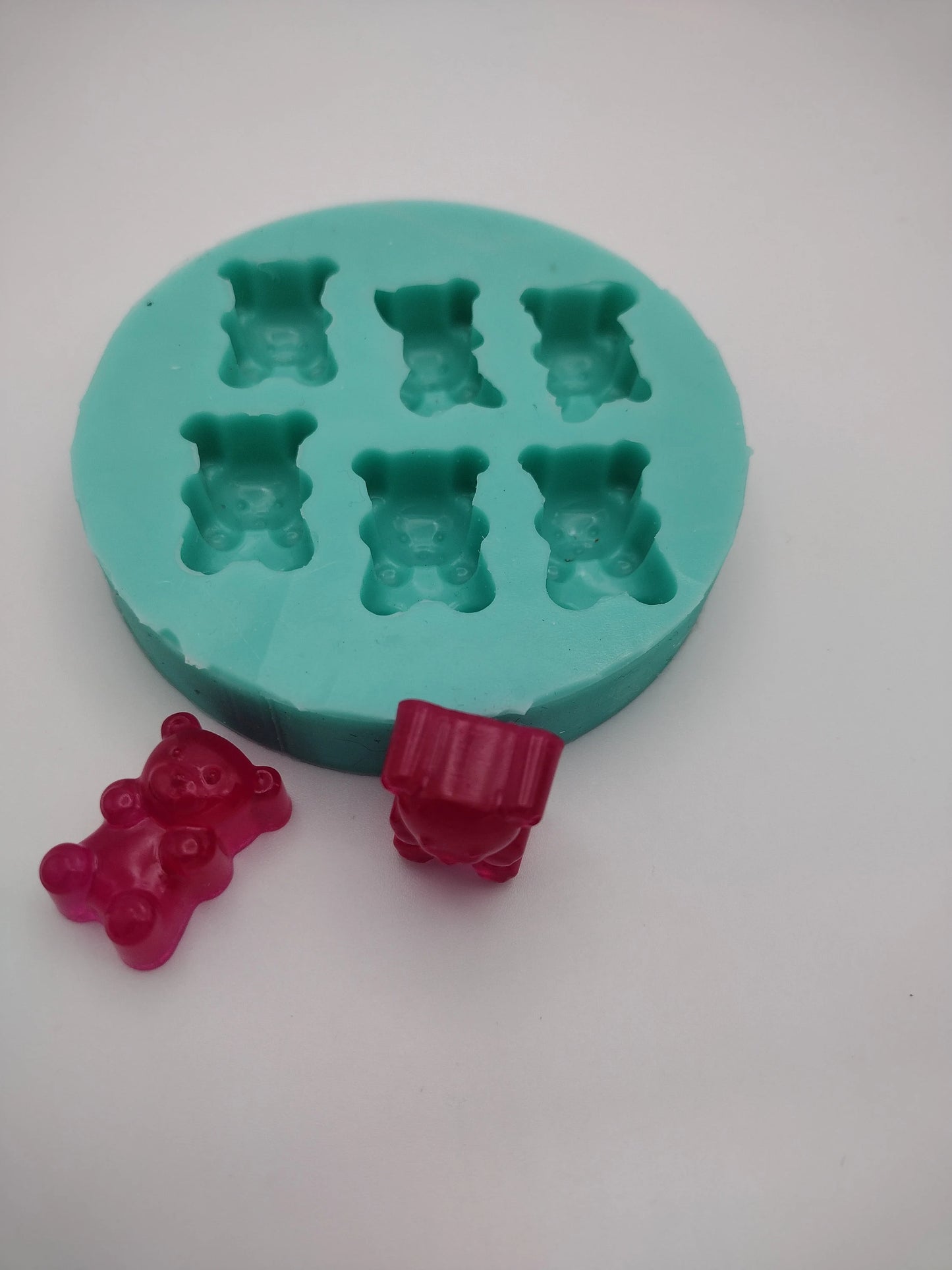 Bears-Silicone Mold-Faux Fake Bake-Clay, Resin, Soap, Candle, Plaster, Fondant or Baking Mold-Two Mold Styles Available