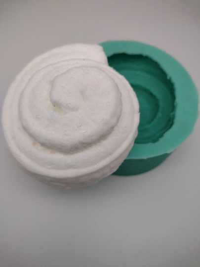 Cinnamon Roll-Silicone Mold-Faux Fake Bake-Clay, Resin, Soap, Candle, Plaster, Fondant or Baking Mold-Two Mold Styles Available