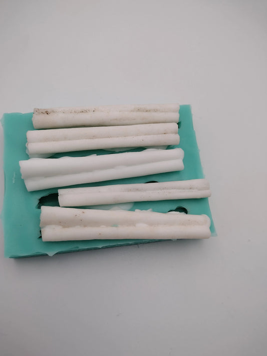 Cinnamon Sticks-4cavities-Silicone Mold-Faux Fake Bake-Clay, Resin, Soap, Candle, Plaster, Fondant or Baking Mold-Two Mold Styles Available