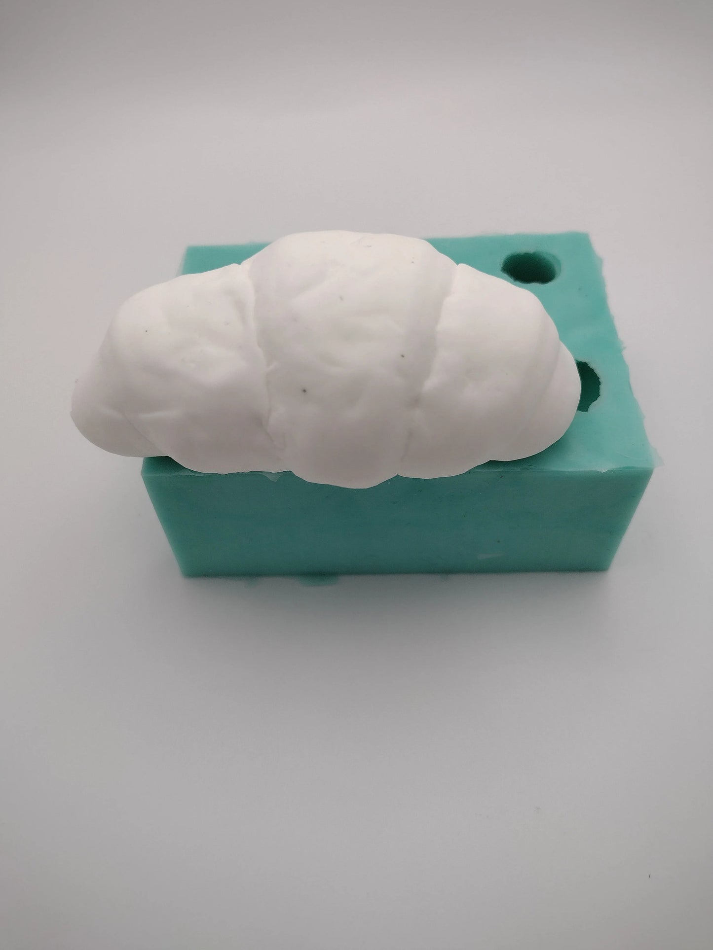 Croissant-Silicone Mold-Faux Fake Bake-Clay, Resin, Soap, Candle, Plaster, Fondant or Baking Mold-Two Mold Styles Available