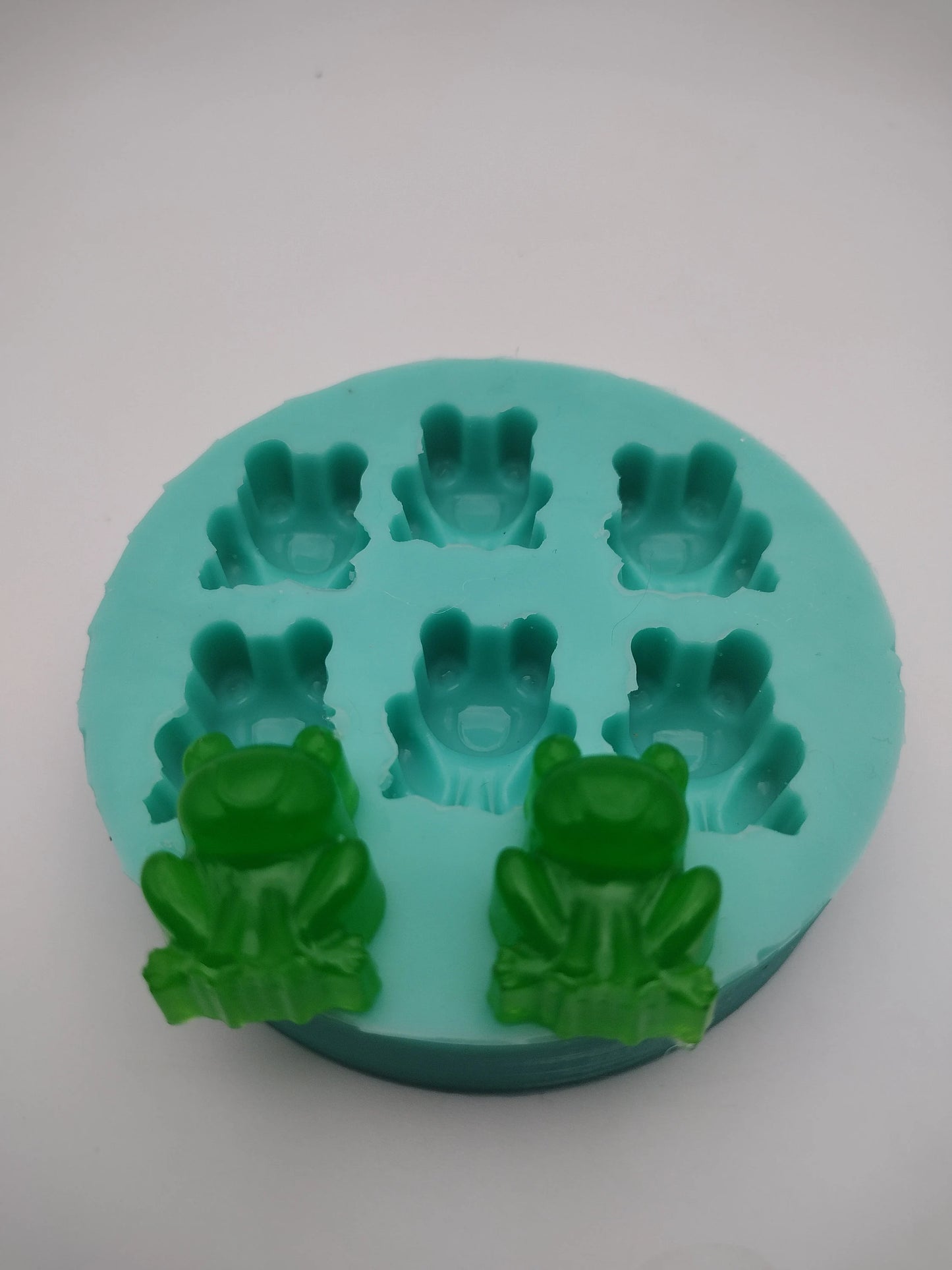 Frogs-Silicone Mold-Faux Fake Bake-Clay, Resin, Soap, Candle, Plaster, Fondant or Baking Mold-Two Mold Styles Available