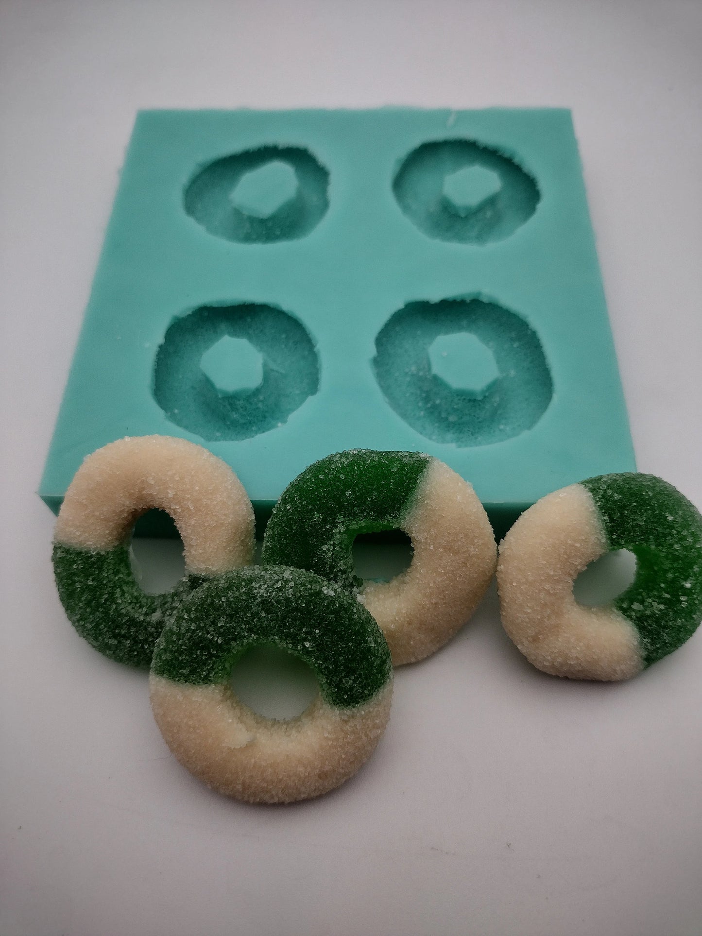 Gummies Rings-Silicone Mold-Faux Fake Bake-Clay, Resin, Soap, Candle, Plaster, Fondant or Baking Mold-Two Mold Styles Available