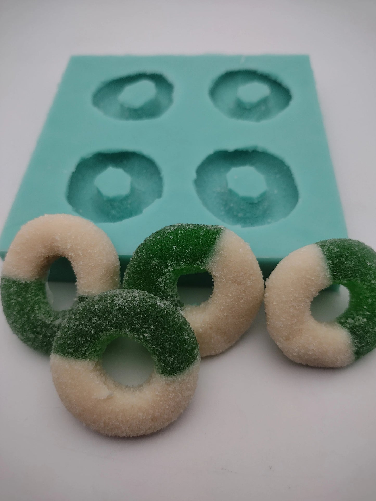 Gummies Rings-Silicone Mold-Faux Fake Bake-Clay, Resin, Soap, Candle, Plaster, Fondant or Baking Mold-Two Mold Styles Available