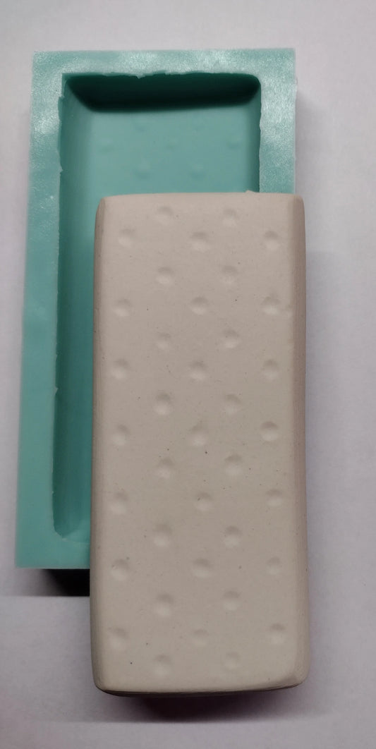 Ice cream Sandwich Bar-Silicone Mold-Faux Fake Bake-Clay, Resin, Soap, Candle, Plaster, Fondant or Baking Mold-Two Mold Styles Available