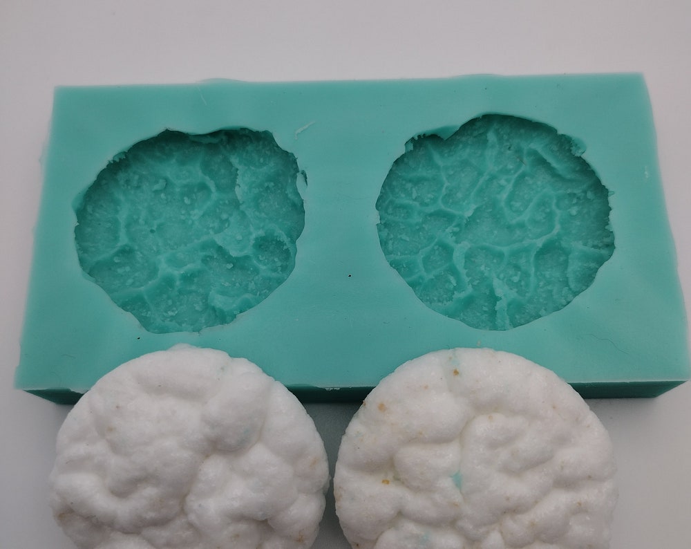 Rice Cookies-Silicone Mold-Faux Fake Bake-Clay, Resin, Soap, Candle, Plaster, Fondant or Baking Mold-Two Mold Styles Available