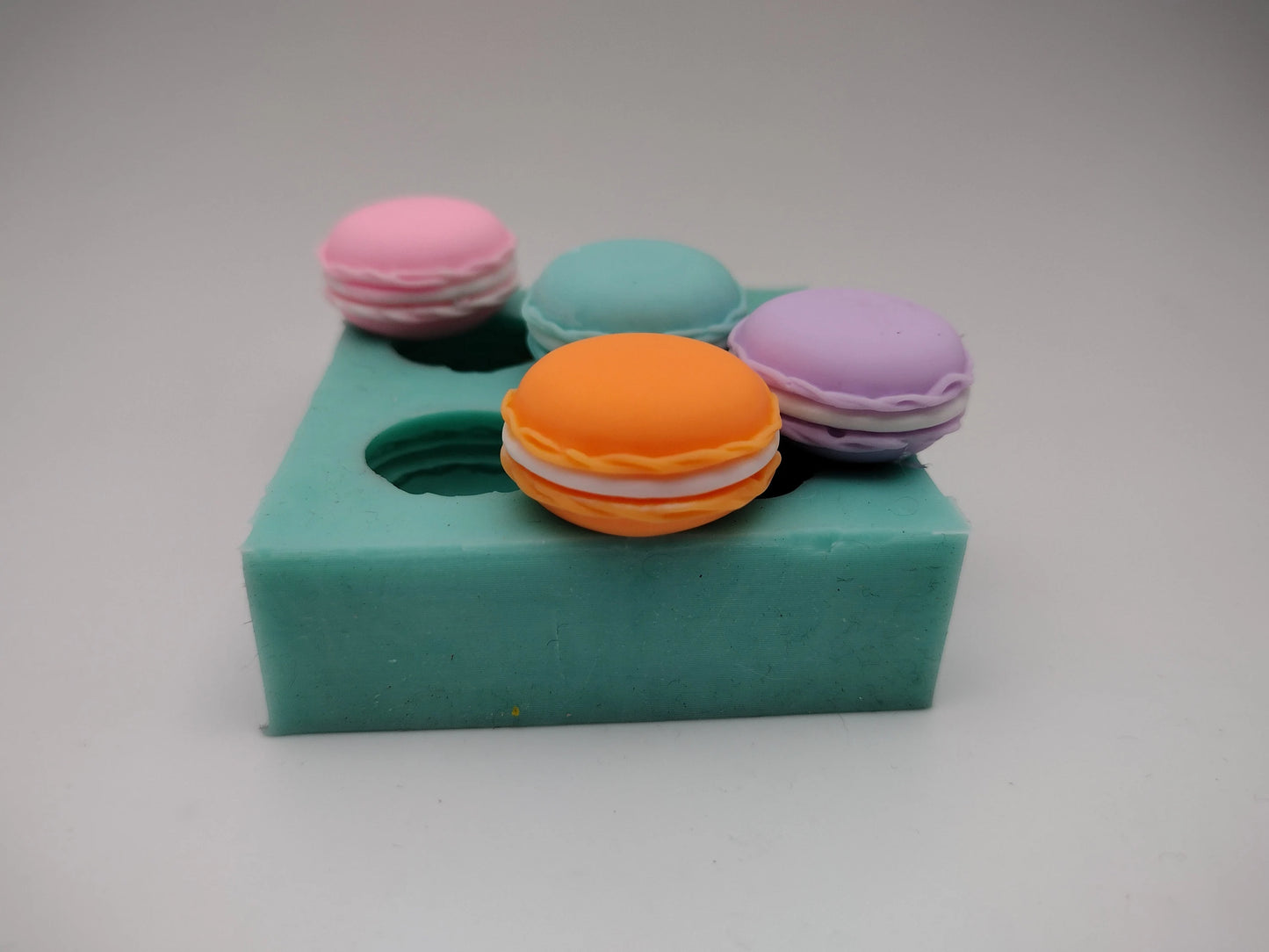 Macaroon Minis-Silicone Mold-Faux Fake Bake-Clay, Resin, Soap, Candle, Plaster, Fondant or Baking Mold-Two Mold Styles Available