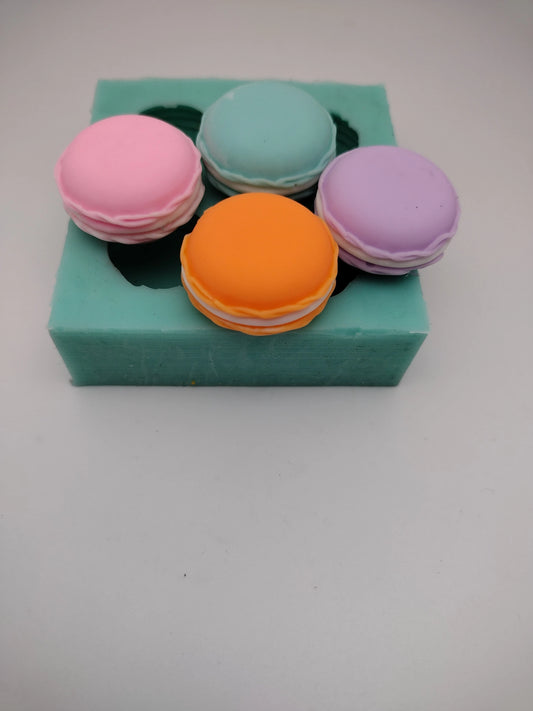 Macaroon Minis-Silicone Mold-Faux Fake Bake-Clay, Resin, Soap, Candle, Plaster, Fondant or Baking Mold-Two Mold Styles Available