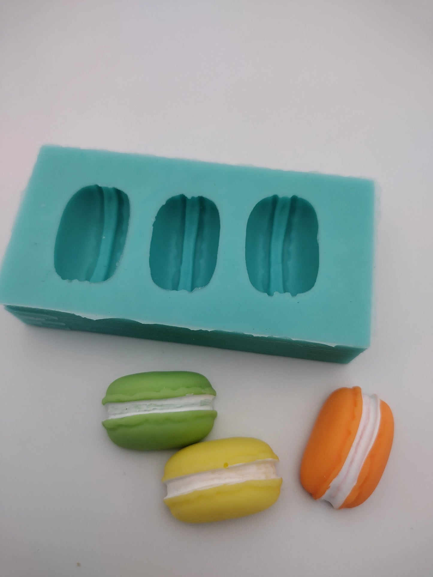 Mini Macaroon Halves-Silicone Mold-Faux Fake Bake-Clay, Resin, Soap, Candle, Plaster, Fondant or Baking Mold-Two Mold Styles Available