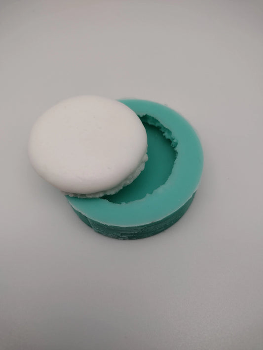 Macaroon Half-Silicone Mold-Faux Fake Bake-Clay, Resin, Soap, Candle, Plaster, Fondant or Baking Mold-Two Mold Styles Available