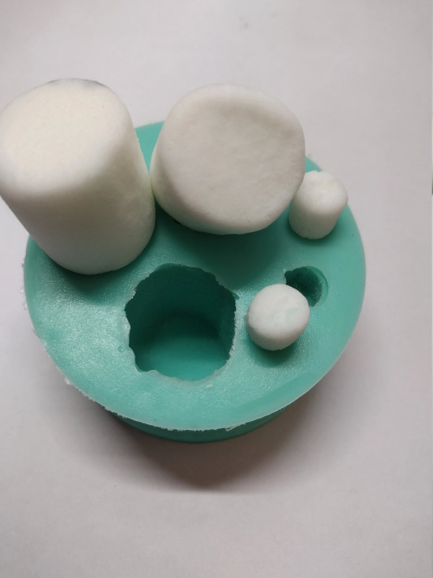 Marshmallow Set (Large and Small Marshmallows)-Silicone Mold-Faux Fake Bake-Clay, Resin, Soap, Candle, Plaster, Fondant or Baking Mold-Two Mold Styles Available