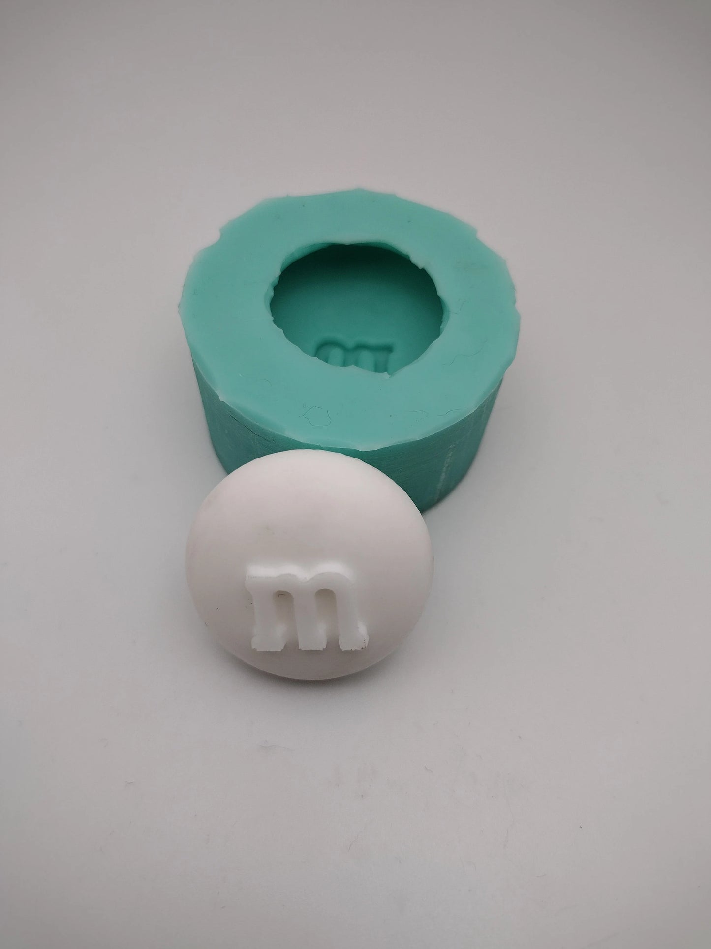 M Candy Piece-Silicone Mold-Faux Fake Bake-Clay, Resin, Soap, Candle, Plaster, Fondant or Baking Mold-Two Mold Styles Available