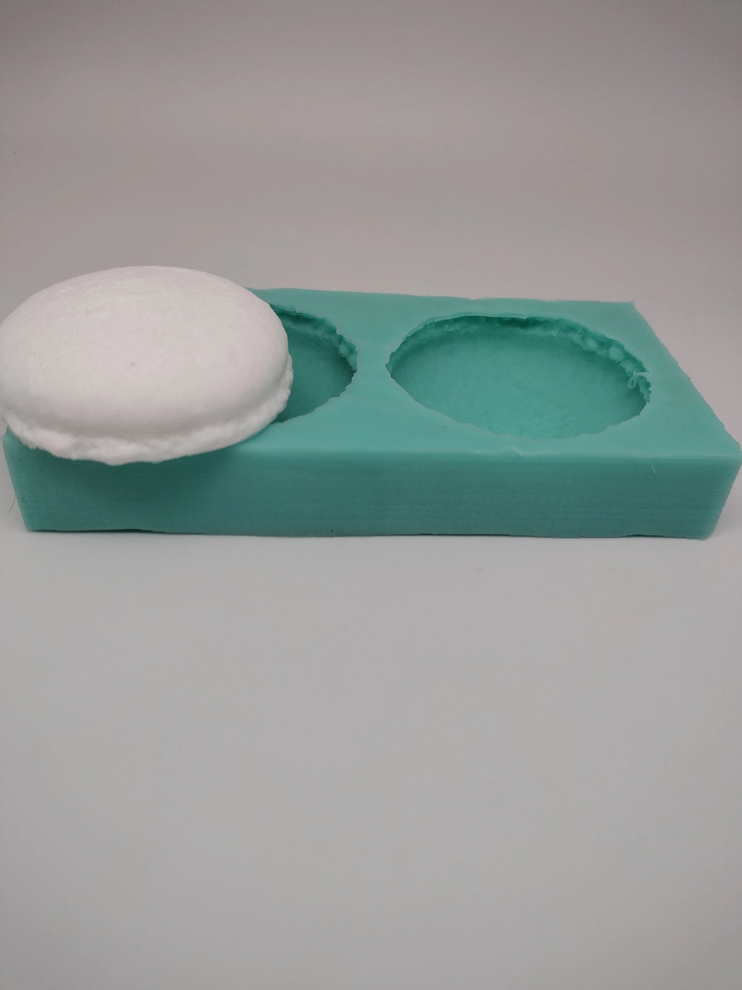 Medium Macaroon Halves-Silicone Mold-Faux Fake Bake-Clay, Resin, Soap, Candle, Plaster, Fondant or Baking Mold-Two Mold Styles Available