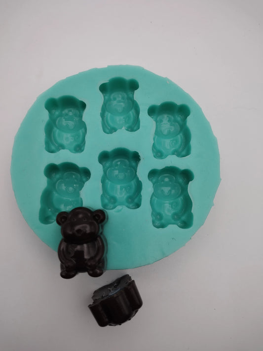 Monkeys-Silicone Mold-Faux Fake Bake-Clay, Resin, Soap, Candle, Plaster, Fondant or Baking Mold-Two Mold Styles Available