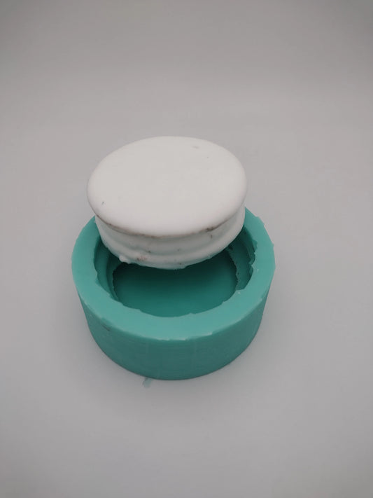 Moon Pie (Small)-Silicone Mold-Faux Fake Bake-Clay, Resin, Soap, Candle, Plaster, Fondant or Baking Mold-Two Mold Styles Available