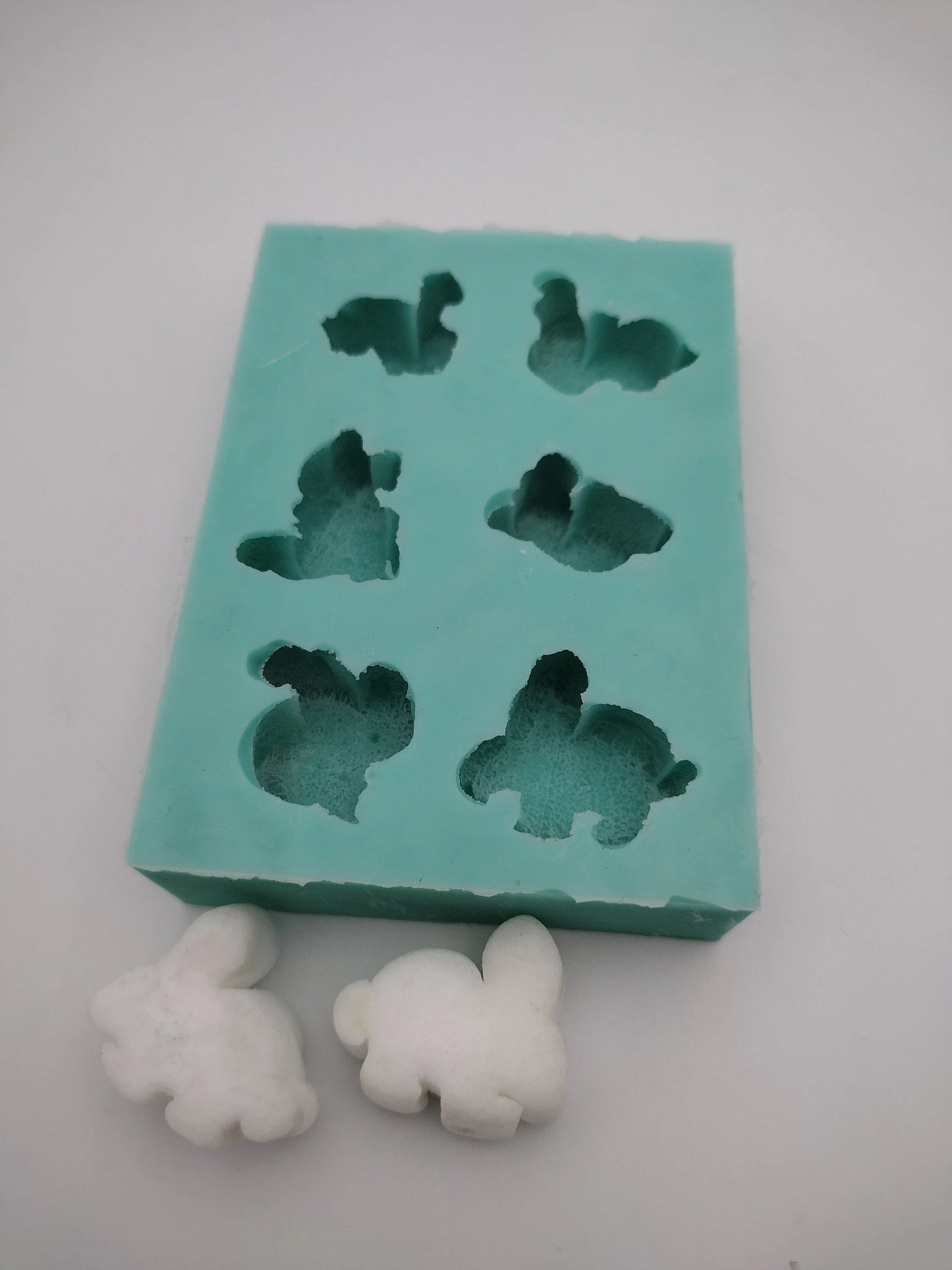 Bunny Marshmallows (Small)-Silicone Mold-Faux Fake Bake-Clay, Resin, Soap, Candle, Plaster, Fondant or Baking Mold-Two Mold Styles Available