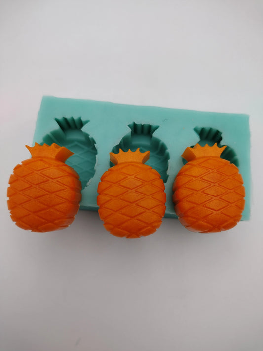 Pineapples Small-Silicone Mold-Faux Fake Bake-Clay, Resin, Soap, Candle, Plaster, Fondant or Baking Mold-Two Mold Styles Available