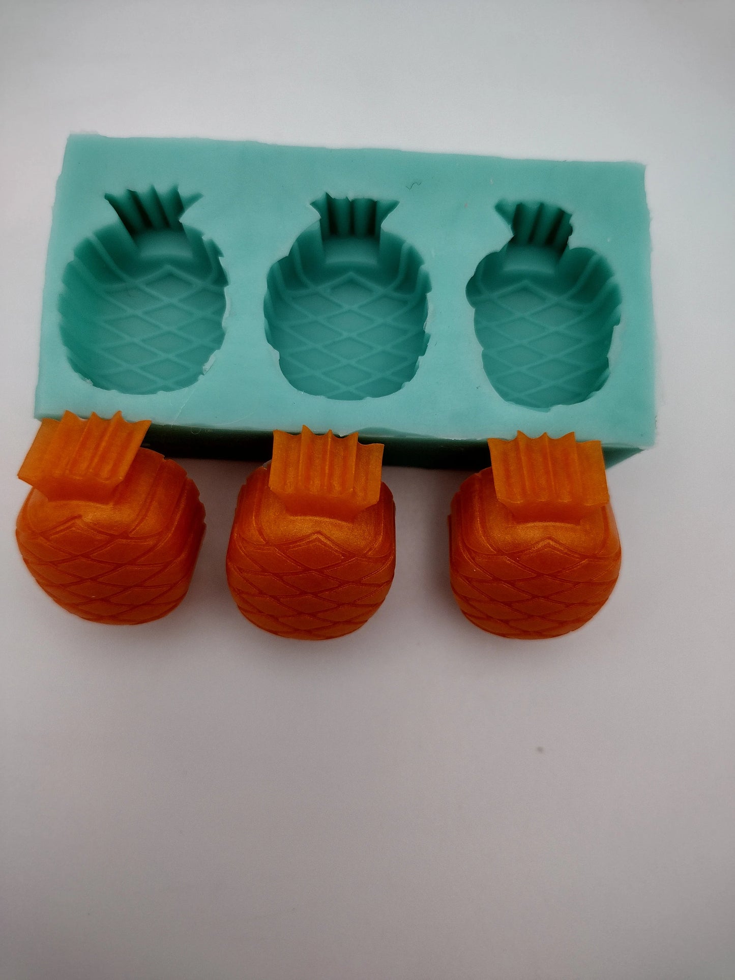 Pineapples Small-Silicone Mold-Faux Fake Bake-Clay, Resin, Soap, Candle, Plaster, Fondant or Baking Mold-Two Mold Styles Available