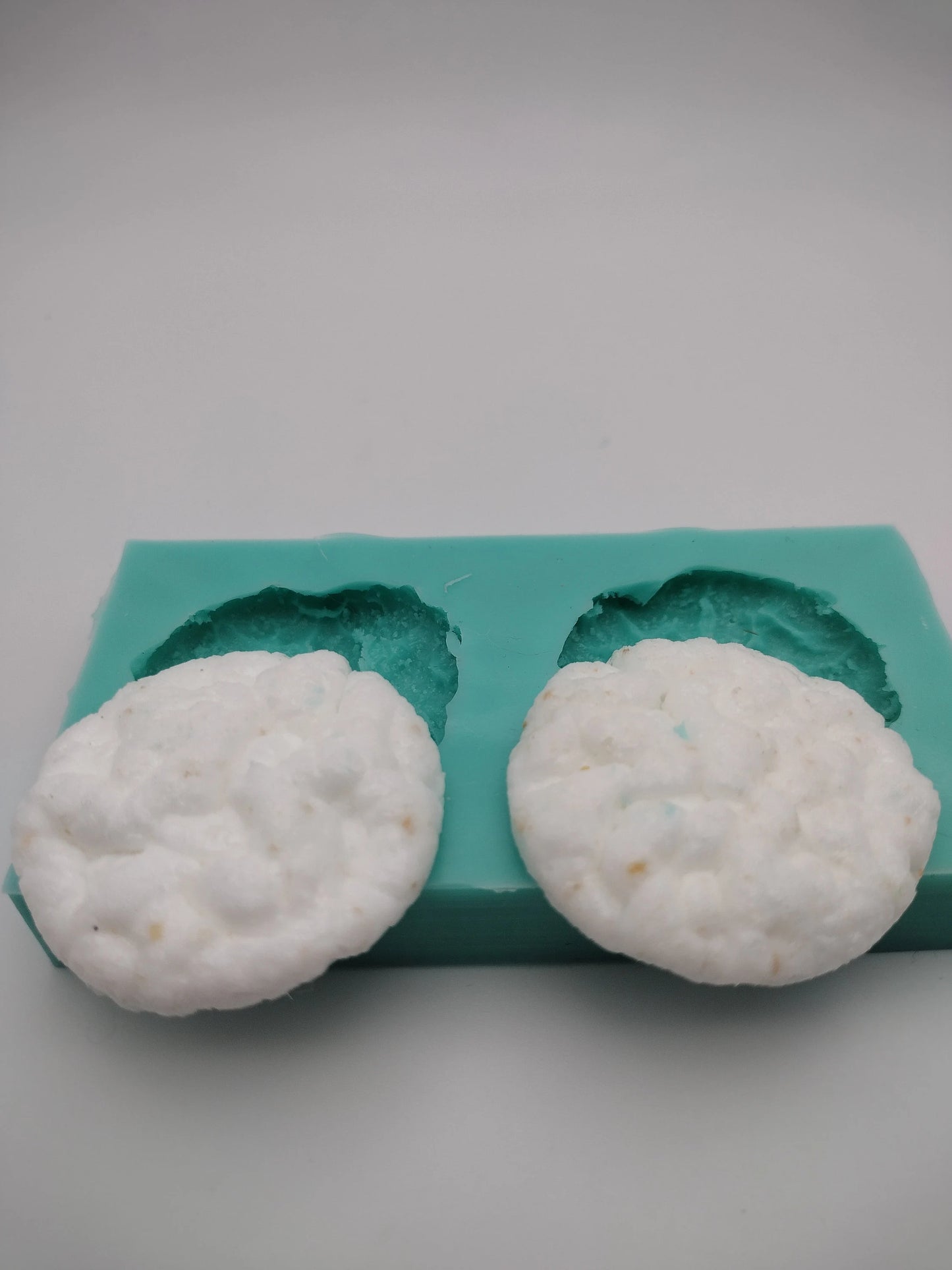 Rice Cookies-Silicone Mold-Faux Fake Bake-Clay, Resin, Soap, Candle, Plaster, Fondant or Baking Mold-Two Mold Styles Available