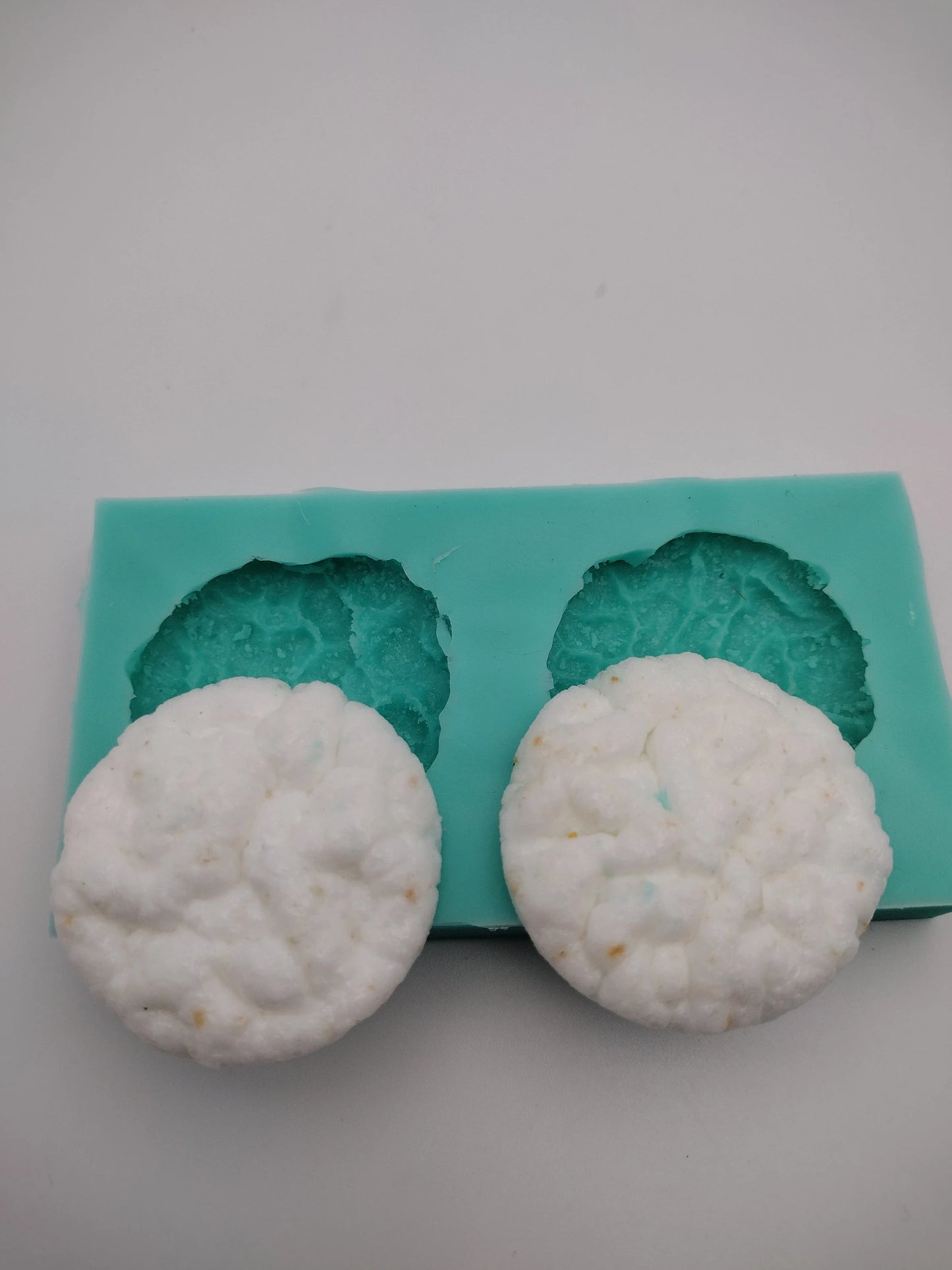 Rice Cookies-Silicone Mold-Faux Fake Bake-Clay, Resin, Soap, Candle, Plaster, Fondant or Baking Mold-Two Mold Styles Available