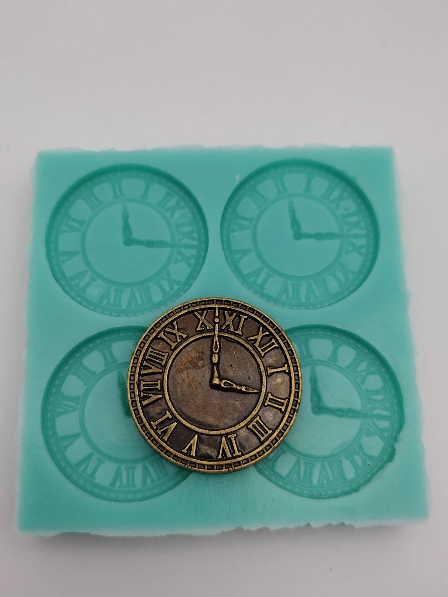 Roman Numeral Clocks-Silicone Mold-Faux Fake Bake-Clay, Resin, Soap, Candle, Plaster, Fondant or Baking Mold-Two Mold Styles Available