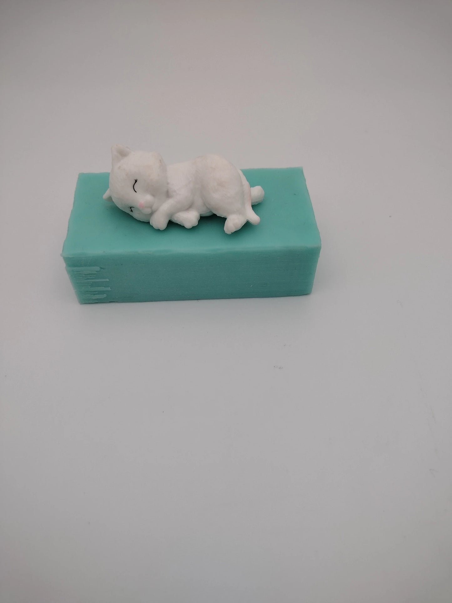 Sleeping Cat-Silicone Mold-Faux Fake Bake-Clay, Resin, Soap, Candle, Plaster, Fondant or Baking Mold-Two Mold Styles Available