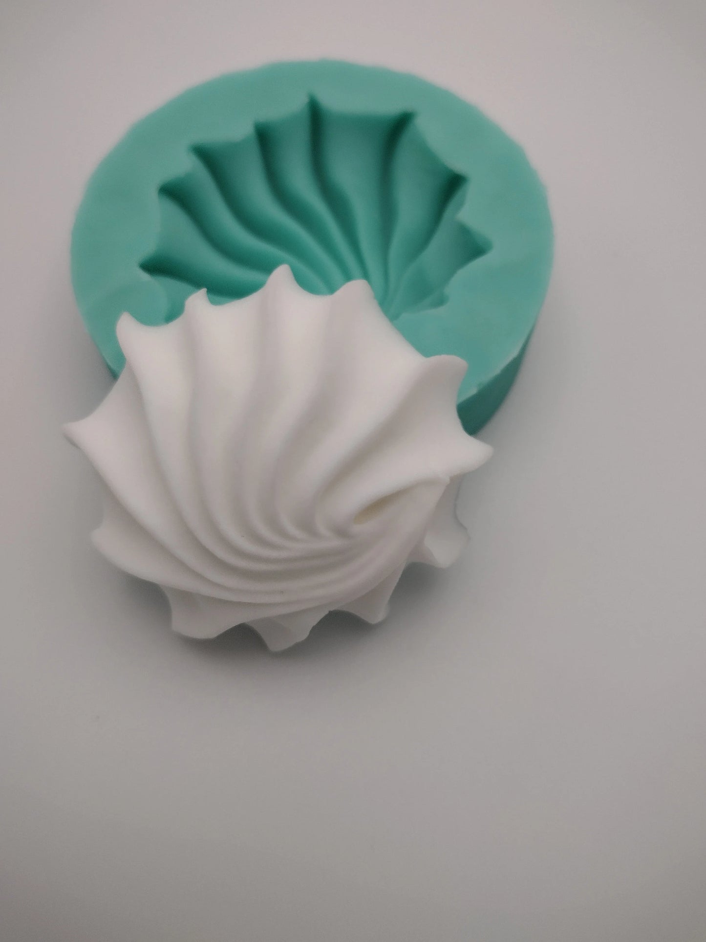 Shell Swirl/Swirl Cookie-Silicone Mold-Faux Fake Bake-Clay, Resin, Soap, Candle, Plaster, Fondant or Baking Mold-Two Mold Styles Available