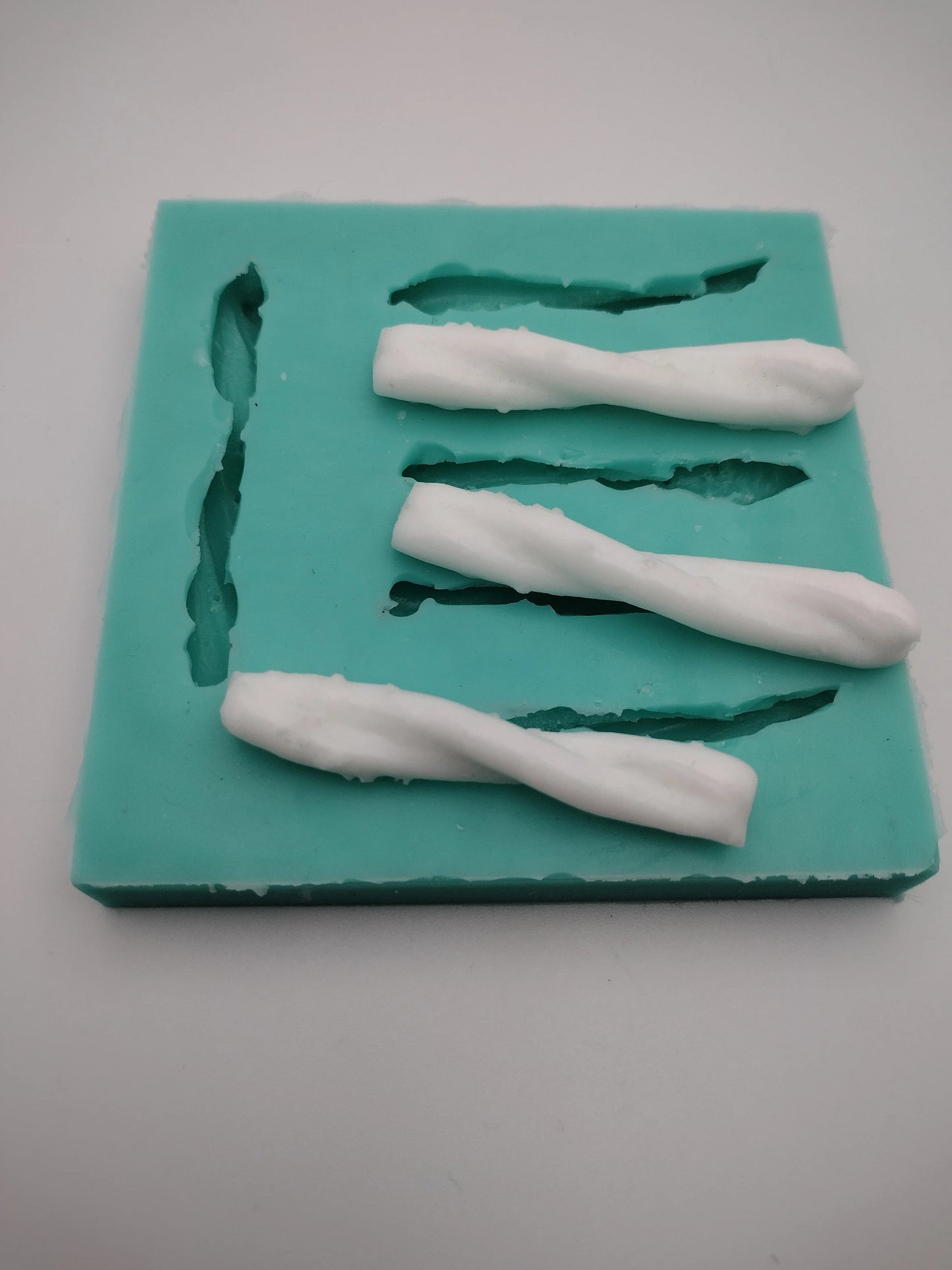 Pretzel Twist Sticks-Silicone Mold-Faux Fake Bake-Clay, Resin, Soap, Candle, Plaster, Fondant or Baking Mold-Two Mold Styles Available