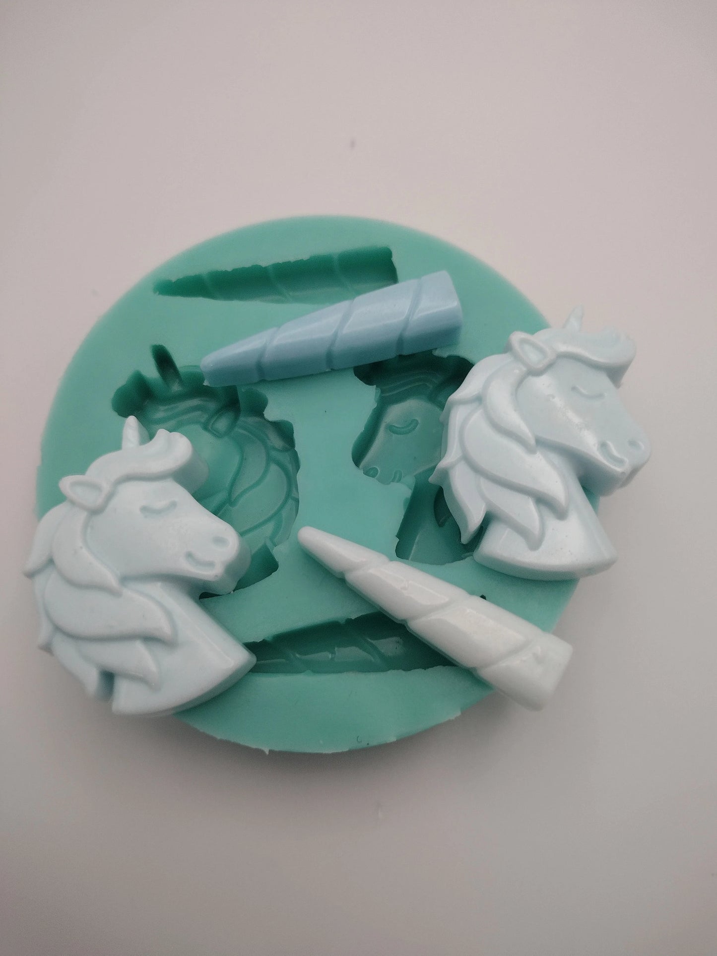 Unicorn and Unicorn Horns Silicone Mold-Silicone Mold-Faux Fake Bake-Clay, Resin, Soap, Candle, Plaster, Fondant or Baking Mold-Two Mold Styles Available