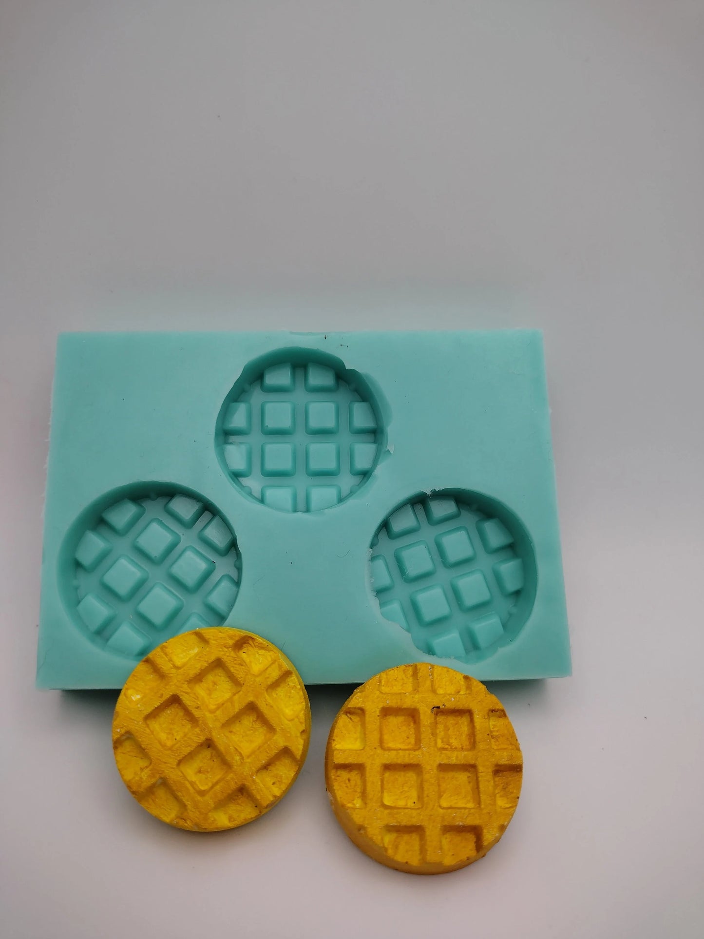 Mini Waffles-Silicone Mold-Faux Fake Bake-Clay, Resin, Soap, Candle, Plaster, Fondant or Baking Mold-Two Mold Styles Available